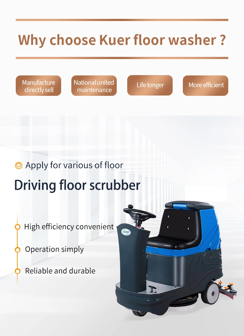 Industrial Factory School Parking Lot Warehouse Commercial Cleaning Machine Floor Road Street Vacuum Sweeper Charging Floor Cleaning Machine