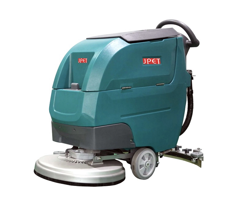 Electric Walk Behind Single Brush Floor Scrubber Dryer for Supermarket