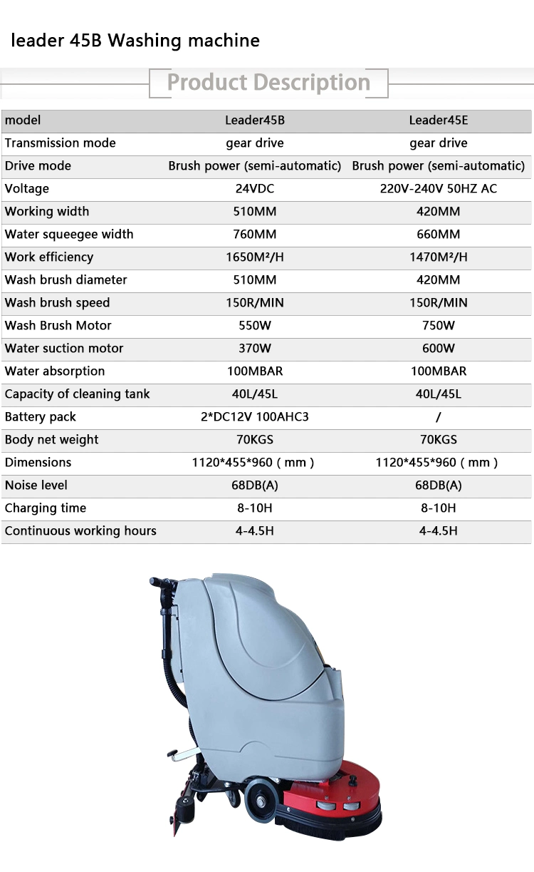 Wholesale Price Battery Powered Walk Behind Floor Scrubber Dryer