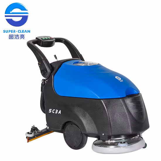 Machine de nettoyage autoportée 110L de haute qualité avec double brosse