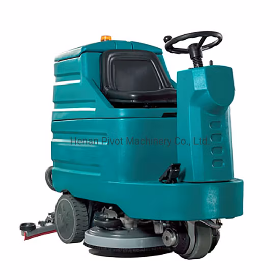 Type de batterie électrique 1000W Walk Behind Floor Scrubber Dryer for Supermarket